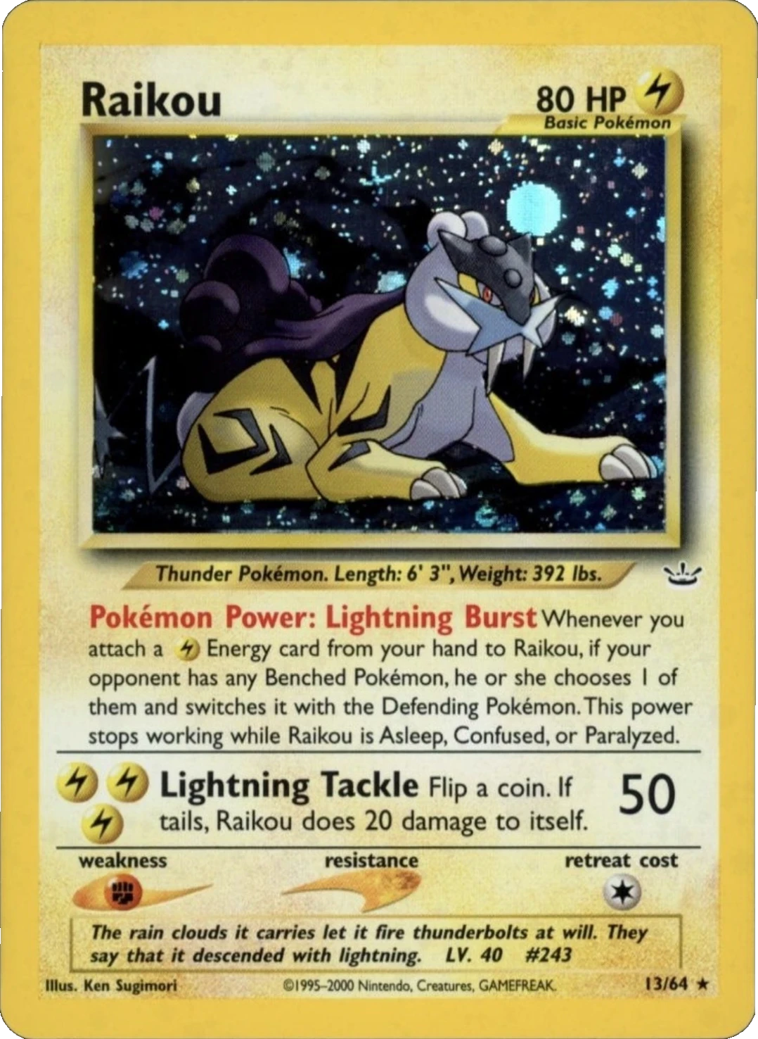 Raikou Double Holo Error