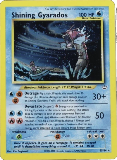 Shining Gyarados Regular Holo